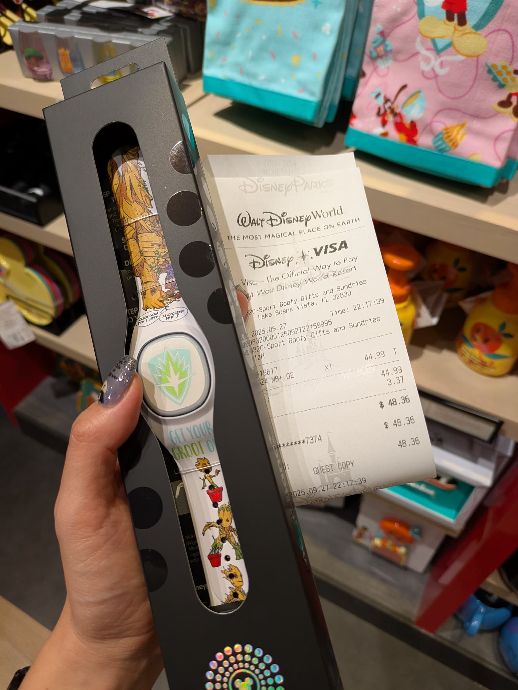 MagicBandとレシート