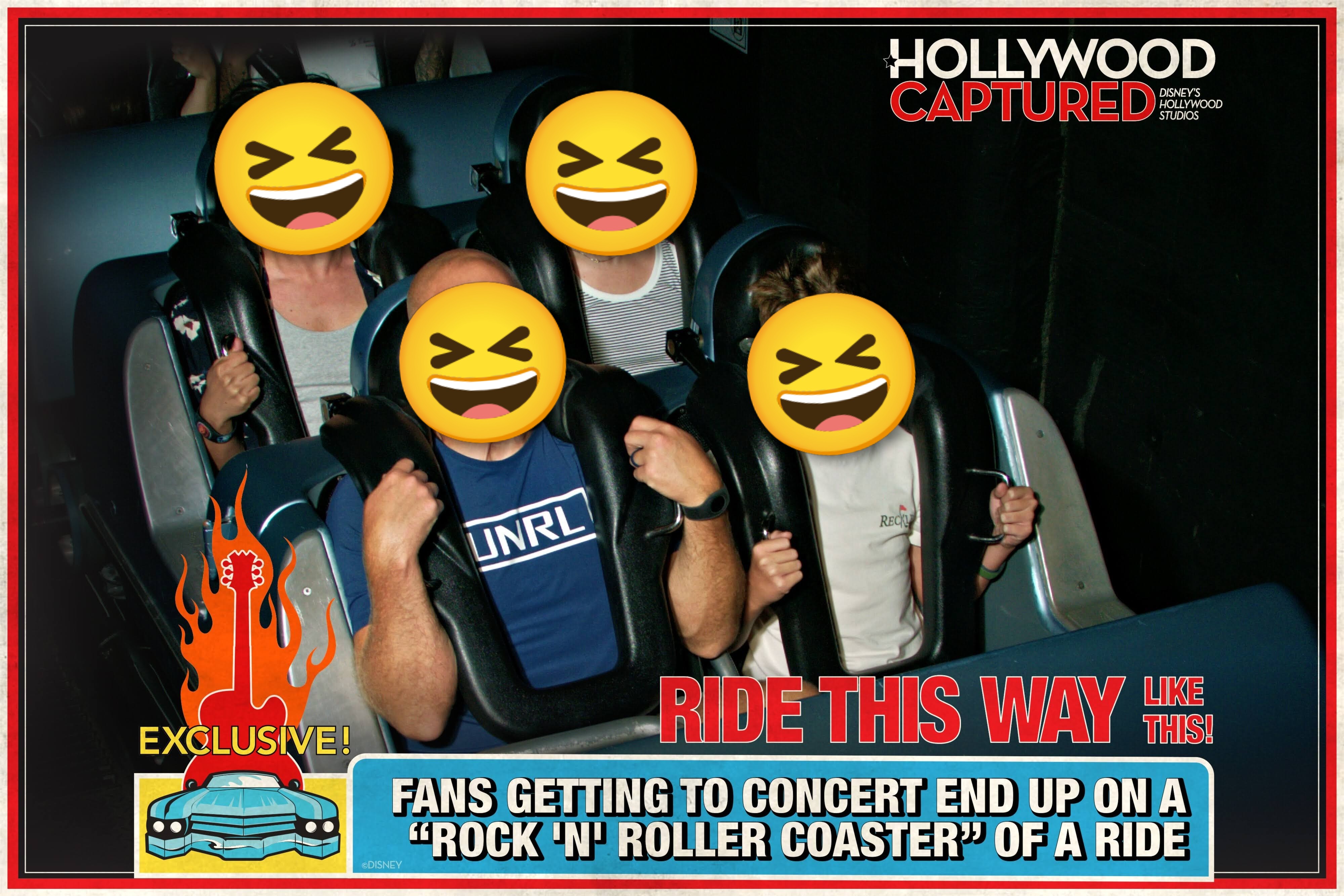 ロックンローラーコースターのライド写真（Hollywood Studios）